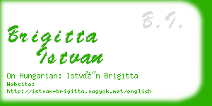 brigitta istvan business card